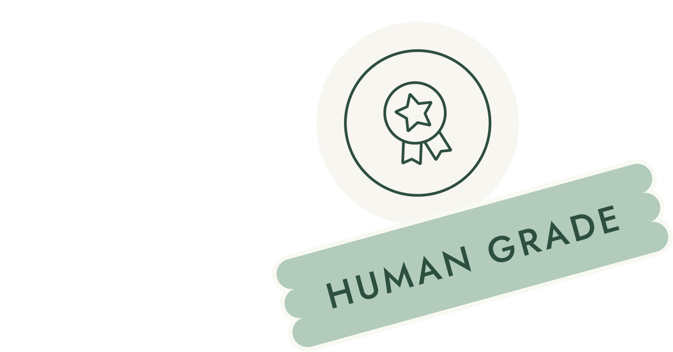 Human Grade quality seal and badge
