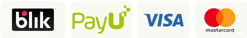 BLIK, PayU, Visa oraz Mastercard